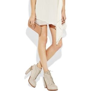 Alexander Wang Dakota - perfect neutral  wood stacked platform